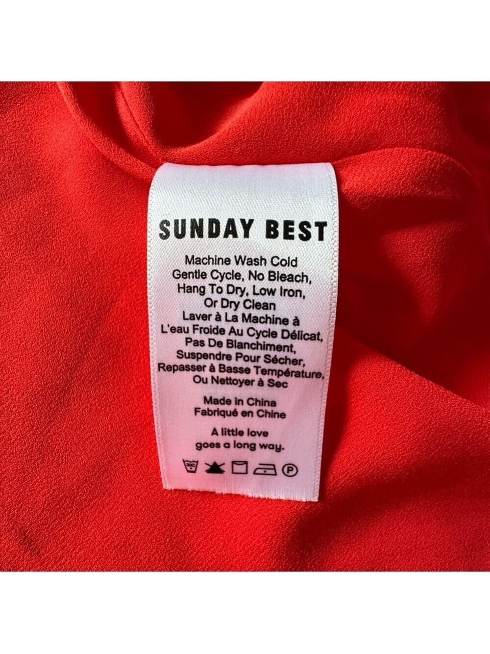 Sunday Best Red Ruffled Wrap Sundress. size 4 - Picture 4 of 7